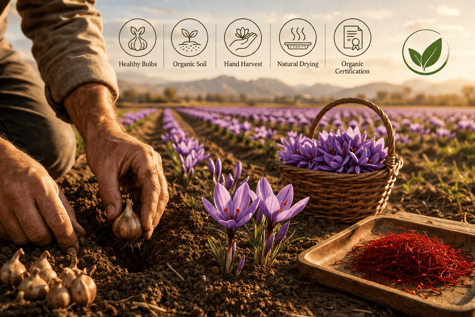 Organic Saffron Cultivation: Complete Process and Key Quality Considerations