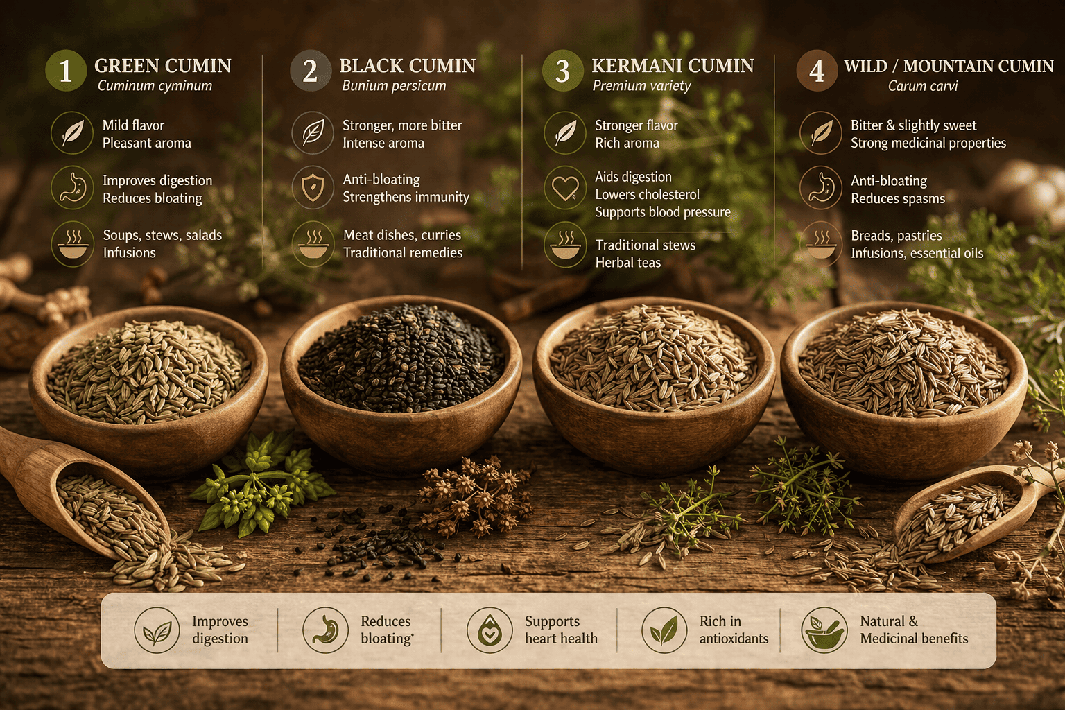 4 Types of Cumin and Their Key Characteristics You Should Know