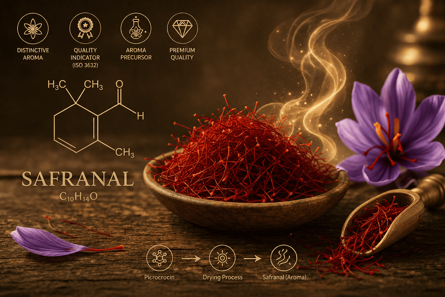 Safranal in Saffron and Its Impact on Aroma and Product Quality